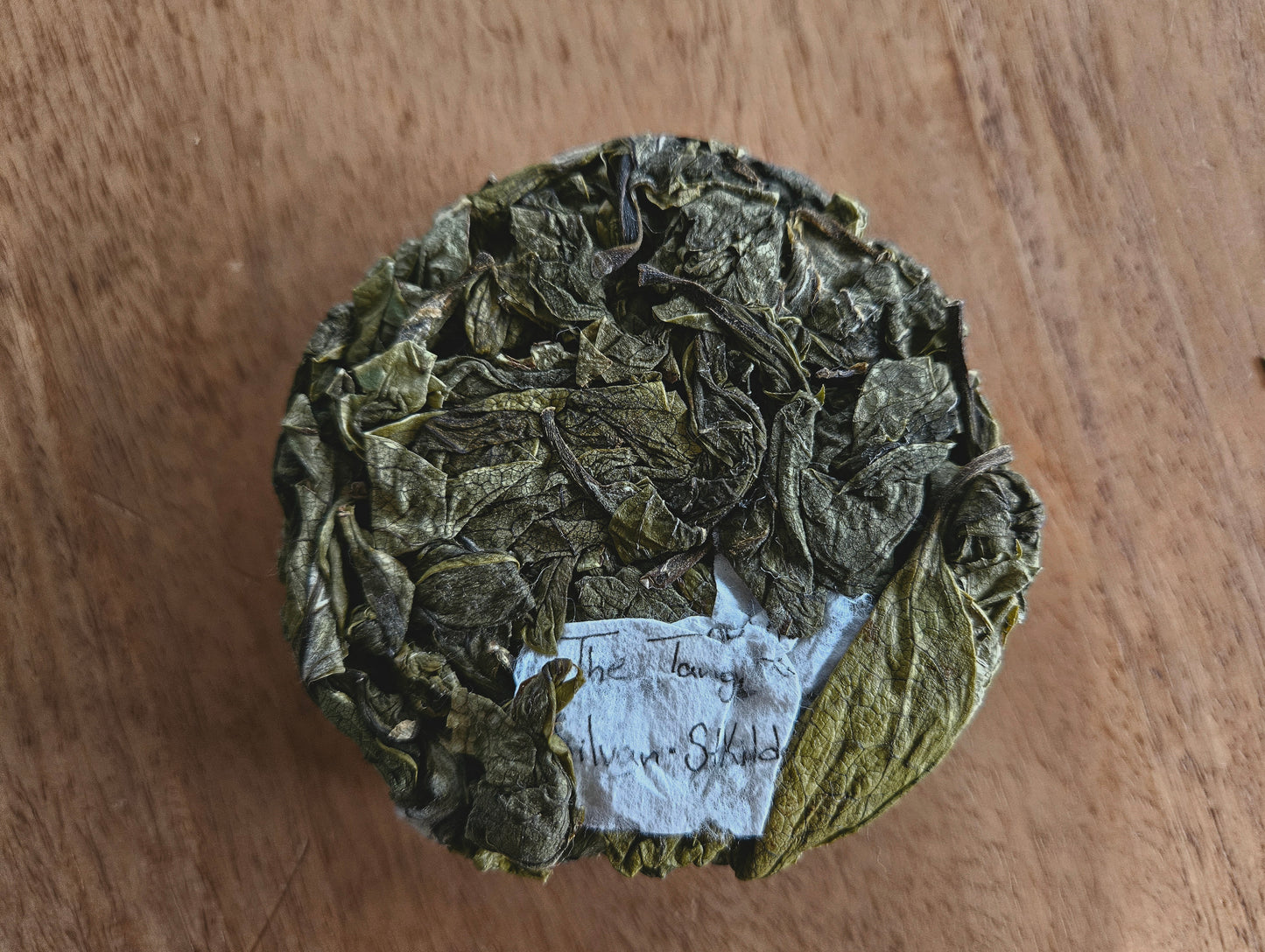 Persimmon Leaf Pu Erh Tea Cake 2024
